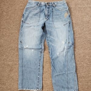 Sean John Relaxed Light Blue Denim Size 38x32